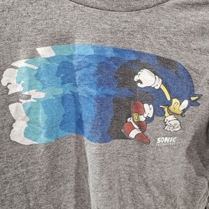 Sonic the Hedgehog Old Navy Grey Kids T-Shirt Size Large